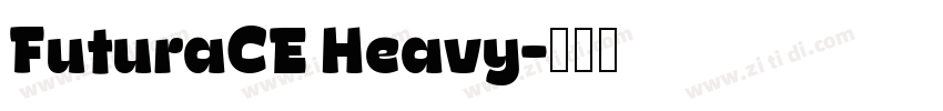 FuturaCE Heavy字体转换
